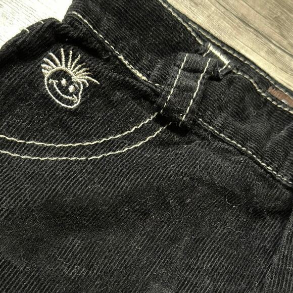 Knuckleheads Black Thin Cords With Cream Stitching - Picture 4 of 6